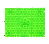 FUNNETOYU Green TPE Acupressure Foot Massage Mat with High Elasticity, Connectable Pebble Mat for Improved and Reflexology, for Office Workers and Seniors