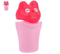 FUNNETOYU Hair Shampoo Cup with Handle Pink Shower Water Rinse Cup for Bathing Essentials PP Material Lightweight Hair Wash Rinser Convenient No-lid Filling Design