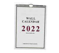 FUNNETOYU Hand Drawn Hanging Wall Calendar with Note Taking Area Blank Memo Space for Office and Home Planning Convenient Daily Organizer with Hanging Ring for Living Room and Study