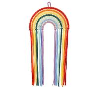 FUNNETOYU Hanging Hair Accessories Organizer Rainbow Hair Bow and Hairpin Holder for Stylish Wall Mounted Design for Clutter Spaces