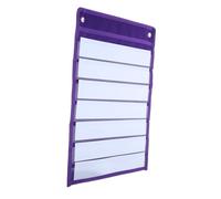 FUNNETOYU Hanging Pocket Chart Organizer Magnetic Schedule Reminder Bag for Classroom Home Stylish Pouch for Daily Learning Special Holiday Reminders