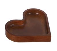 FUNNETOYU Heart Shaped Walnut Wood Serving Tray Compact Snack Plate for Candy Cheese Appetizers Decorative Dessert Platter for Valentine S Day Parties and Giving
