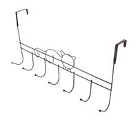 FUNNETOYU Heavy Duty Over Door Towel Hook Cat Shape Organizer for Towels Clothes Coats Scarves Bags Easy No Tool Installation Bathroom Bedroom Storage Rack