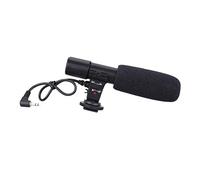 FUNNETOYU High-sensitivity Interview Microphone for Camera and Camcorders, External Video Mic with Ultra-wide Radio Range and 20m Pickup Distance Compatible with Smartphones