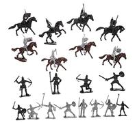 FUNNETOYU Horse Model Set for Boys Military Toys Mini Knight Figures Hobby Horse Medieval Toy Soldiers