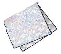 FUNNETOYU Insulated Freezer Cover for Indoor and Outdoor Use with Waterproof Protection and Universal Fit, Silver Polyester Cotton Magnet Material, Dustproof and Sun Proof Blanket
