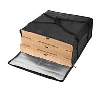 FUNNETOYU Insulated Pizza Warmer Bag Large Thermal Food Carrier with Secure Zipper Closure for Takeout and Grocery Shopping Multipurpose Insulated Lunch Bag for Hot and Cold Food Transport