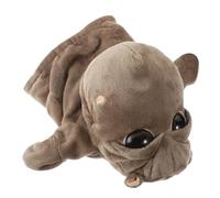 FUNNETOYU Interactive Hippo Hand Puppet with Movable Mouth for Plush Animal for Storytelling Educational Wildlife Puppet for Classroom Halloween Party Birthday Brown