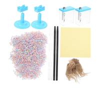 FUNNETOYU Interactive Science Experiment Kit with Plastic Stick Friction Electrification for Physics Lab Electrostatic Induction Tools for Educational and Hands Science Random Color
