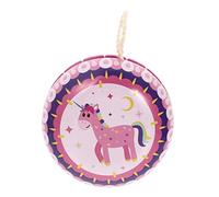 FUNNETOYU Iron Yo Yo with Cartoon Unicorn Pattern Portable and Easy to Control Yoyo Ball for Boys Fun Educational Plaything for Developing Skills and Outdoor Games