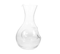 FUNNETOYU Japanese Glass Sake Bottle with Ice Chamber Slanted Mouth Crystal Decanter for Cold Wine and Sake Transparent Carafe for Home Restaurant and Parties Pouring Multifunctional