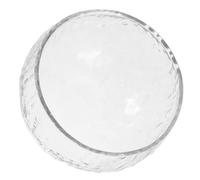 FUNNETOYU Japanese Matcha Bowl Transparent Hammered Glass Chawan Microwave Safe Ceremony Glass Bowl for Whisking Green Tea Porridge Salad Dressing Traditional Japanese Textured Cup