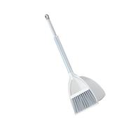 FUNNETOYU Kids Broom and Dustpan Pretend Play Cleaning Toy with Plastic Construction, White Colour, Easy to Use and Efficient for Childrens Role Play and Housekeeping Fun