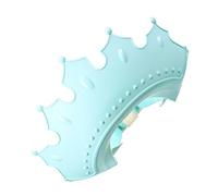 FUNNETOYU Kids Shower Hat for Boys and Girls Adjustable Soft Silicone Eye and Ear Protection Children Hair Wash Cap Blue Cartoon Bathing Hat for Travel and Daily Use