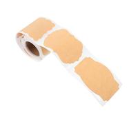 FUNNETOYU Kraft Paper Label Stickers Self Adhesive Sticky Gift Labels for Packaging Bags Envelopes DIY Decoration Food Bag Sealing Tags for Party Favors and Gift Wrapping
