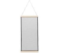 FUNNETOYU Large Capacity Wooden Jewelry Display Rack with Mesh Frame, Wall-Mounted Earring Organizer and Necklace Storage, Hanging Jewelry Holder for Home and Boutique Use (30X60Cm)