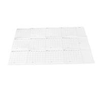 FUNNETOYU Large Erasable Calendar Board for Wall Double Sided Laminated Yearly Planner with Dry Erase Pen Undated Monthly Whiteboard for Office and School Adaptable Year Planning Tool
