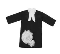 FUNNETOYU Lawyer Costume for Soft Breathable Judge Robe with Long Sleeves Wig Included Comfortable Courtroom Role Play Outfit for Preschool Halloween Cosplay Party Performances