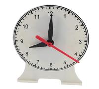 FUNNETOYU Learning Clock Model Three-hand Student Clock Teaching Tool for Primary School Math Telling Indoor Educational Use
