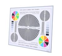 FUNNETOYU Lens Test Chart Color Wheel Focus Calibration Card Cctv Installation Tool for Indoor Outdoor Clear Image Assessment Monitoring Systems