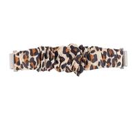 FUNNETOYU Leopard Print Scrunchie Watch Strap Elastic Hair Tie Band for Watch Active Breathable Skin-friendly Dress Up Replacement Wristband for Women