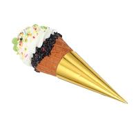 FUNNETOYU Lifelike Fake Ice Cream Cone Toy Made of Pvc with Lightweight and Multipurpose Application, Realistic Shape and Excellent Workmanship Photography Prop for Fun and Decorative
