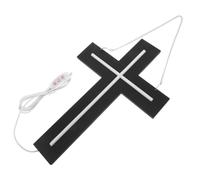 FUNNETOYU Light Sign Illumination and Plastic Charging, Lightweight Restful Jesus Neon Cross Hanging with USB Design for Easter Lights for Wall Weddings, and Spiritual Retreats Home