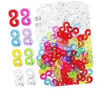 FUNNETOYU Loom Rubber Band Connectors for Bracelets Plastic S Clips DIY Handcraft Accessories Lightweight and Compact for Creative Jewelry Making and Gift Crafting