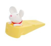 FUNNETOYU Luminous Mouse Door Stopper Animal Door Wedge for Home Cute Desktop Decoration and Environmentally Friendly