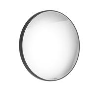 FUNNETOYU Magnetic Phone Selfie Mirror Convex Lens 2.3" Aluminum Alloy Black - Portable Vlogging Accessory Compatible with Latest Smartphones - Rear Camera Makeup Mirror for Enhanced Photos