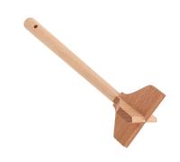 FUNNETOYU Manual Potato Masher with Wooden Handle for Daily Meal Prep, Versatile Kitchen Tool with Comfortable Ergonomic Grip, for Mashing Potatoes, Avocado, and Meat