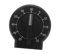 FUNNETOYU Mechanical Kitchen Timer 60-minute Visual Timer for Boys and Girls Cooking Time Management Tool Black Plastic Countdown Reminder for Home Baking