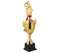 FUNNETOYU Metal Gold Star Trophy with Shiny Appearance for School Competitions and Sturdy Design, Winner Star Trophy and Company Appreciation Awards for Students and Employees