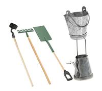 FUNNETOYU Mini Doll House Gardening Tools Miniature Farming Accessories for DIY Dollhouse Decor Indoor Outdoor Simulation Model for Mini Courtyard and Garden Play