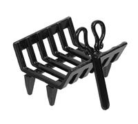 FUNNETOYU Mini Firewood Log Holder Black Metal Dollhouse Accessory Realistic Fireplace Scene for Dollhouse Bbq Furniture Decoration Cozy Miniature Home Decor