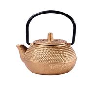 FUNNETOYU Mini Iron Kettle Cast Iron Teapot Small Tea Kettle Ornament for Home and Office Tea Rituals