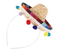 FUNNETOYU Mini Mexican Sombrero Party Hats for Lightweight Comfortable Small Cinco De Mayo Cap Friendly Festival Headwear for Carnival Fiesta Mexican Party Decorations