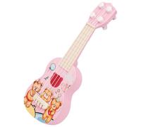 FUNNETOYU Mini Ukulele for Cartoon Bear Design Portable Musical for Early Education and Pretend Play Realistic Strings for Beginners and Easy to Carry