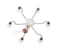 FUNNETOYU Miniature Ceiling Lamp Model for Dollhouse Crafts Sturdy Mini Hanging Light Decoration for Sand Table Home Office Bedroom Creative Micro Scene Ornament with Warm Glow