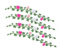 FUNNETOYU Miniature Flower Vines for Dollhouse Decoration Authentic Artificial Plants for Micro Landscape Ornaments DIY Crafts Photography Props Elegant Floral Accessories for Creative