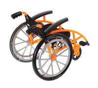 FUNNETOYU Miniature Foldable Dollhouse Wheelchair and Crutch for Pretend Play Mobility Aid with Realistic Design Portable Educational Tool for Empathy Development