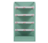 FUNNETOYU Miniature Supermarket Display Shelf Multi Layer Storage Cabinet for Dollhouse Engaging and Realistic Play Furniture for Creative Pretend Play and Organization