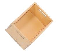 FUNNETOYU Miniature Wooden Basket for Doll House Sturdy Wear Resistant Mini Storage Basket Model Realistic Tiny House Decor Accessory for Miniature Scenes and Dollhouse Crafts