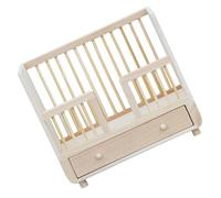 FUNNETOYU Miniature Wooden Doll Bed Model Tiny Dollhouse Sleeping Bed for Mini House Decor Mini Bedroom Furniture Accessory Lightweight and Practical for Micro Landscape