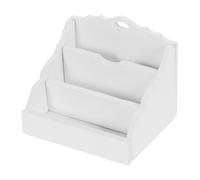 FUNNETOYU Miniature Wooden Dollhouse Storage Rack Compact Shelf for Small Cloth Dolls Realistic Study Room Decor Prop Versatile Doll House Accessory Portable Mini Storage