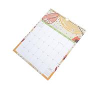 FUNNETOYU Monthly Wall Calendar with Large Date Blocks Tear Off Planner From July to December Spiral Binding for Easy Flipping Stylish Family Business Scheduling