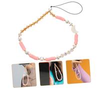 FUNNETOYU Moon Star Beaded Phone Charm Strap Lightweight Anti-lost Mobile Phone Lanyard for Women with Secure Attachment for Hiking Jogging Cycling