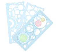 FUNNETOYU Multi-Function Drawing Stencils with Geometric Measuring Rulers for Students Compact Lightweight Design for Art Architecture School Drafting and Design Projects