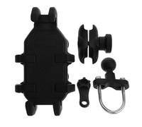 FUNNETOYU Multi Functional Phone Stand for Motorcycle Shock Absorbing and Vibration Resistant for Handlebar Use Fits Electric Scooter Motorbike and Bicycle Includes Theft Protection