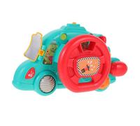 FUNNETOYU Multifunctional Steering Wheel Educational Driving Plaything with Interactive Lights Music for Hand Eye Coordination and Early Traffic Knowledge Learning